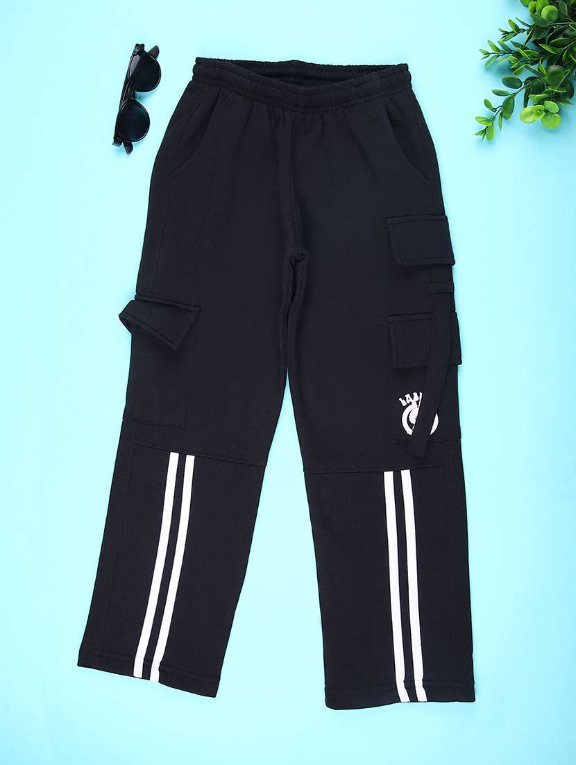 girls solid mid rise cargo