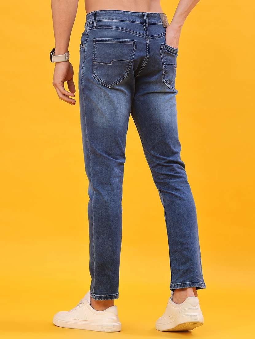 men washed mid rise full length jeans - 22158277 -  Standard Image - 3