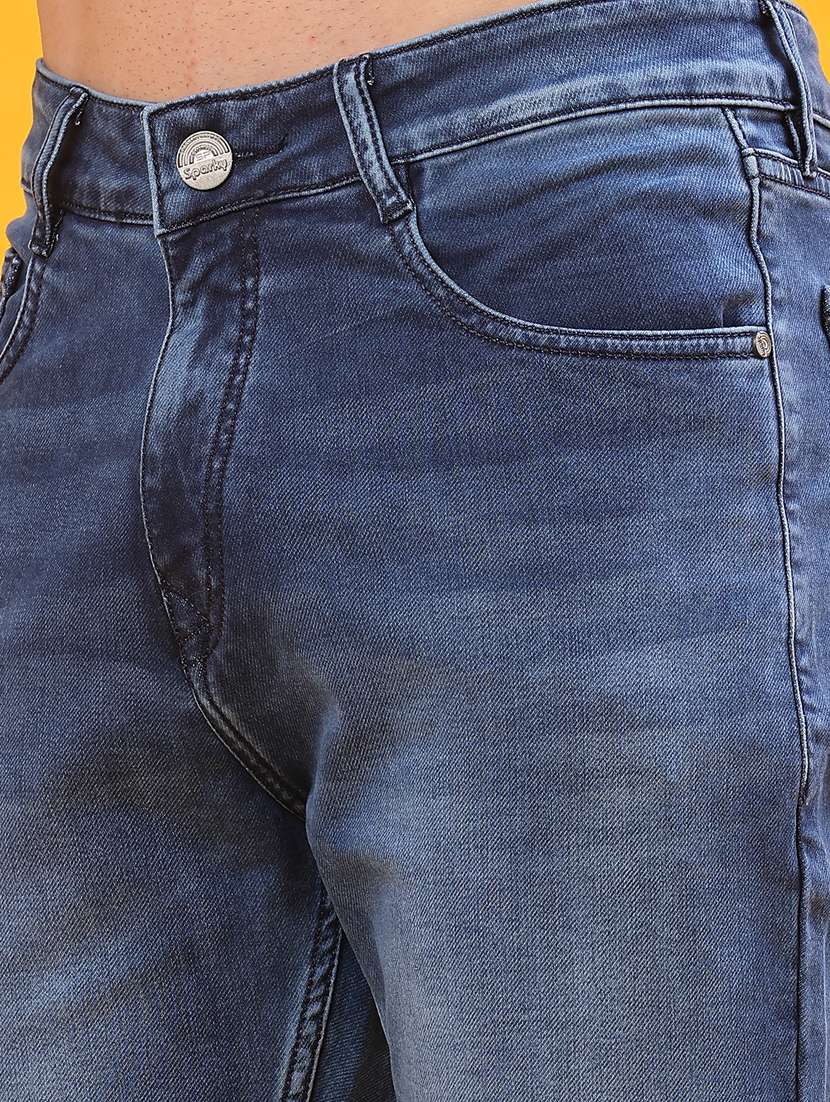 men washed mid rise full length jeans - 22158277 -  Standard Image - 5