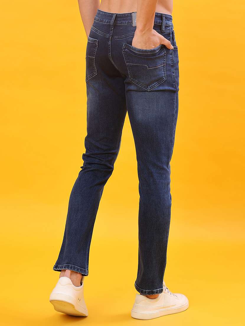Men Washed Mid Rise Full Length Jeans - 22158278 -  Standard Image - 3