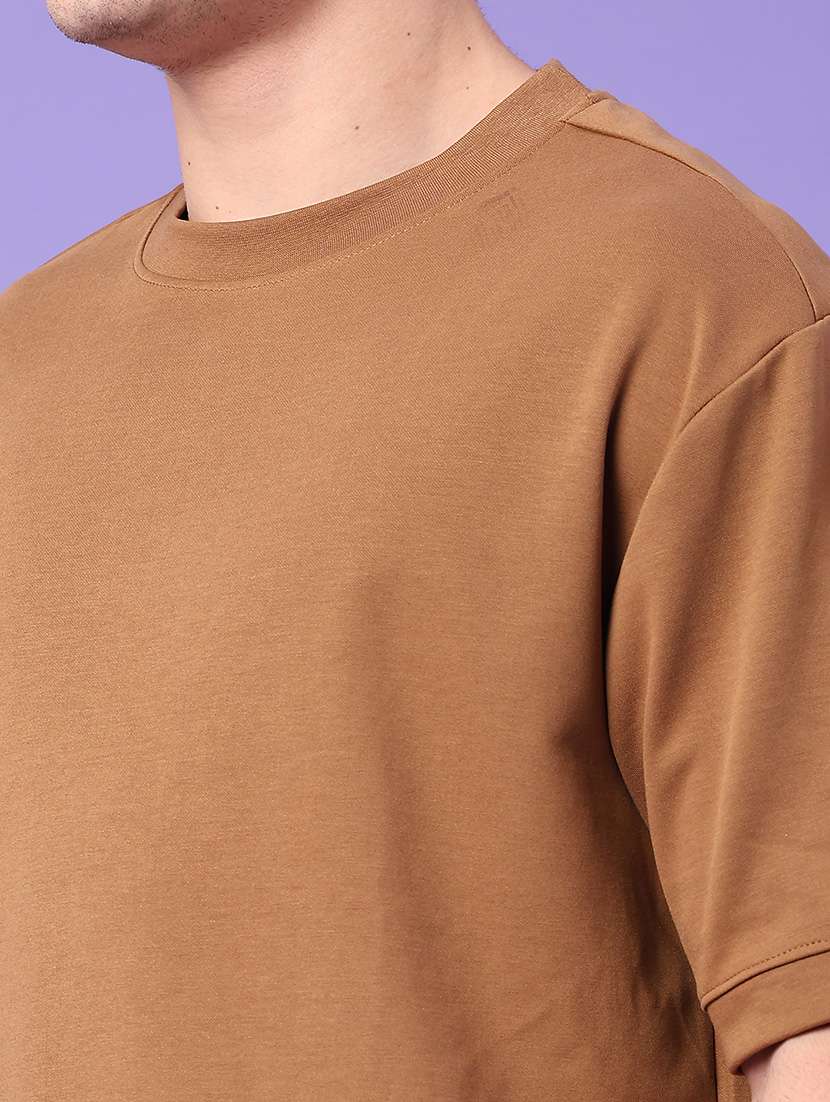 men solid short sleeve oversized t-shirt - 22158398 -  Standard Image - 3