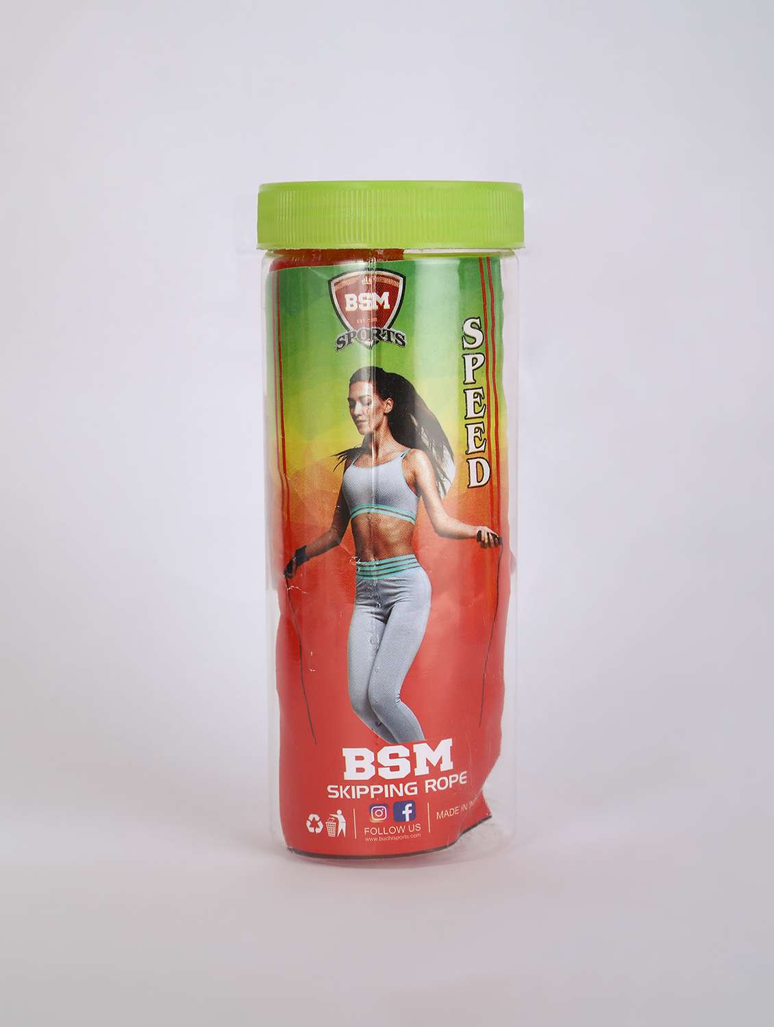 speed skipping rope with pencil-style handle