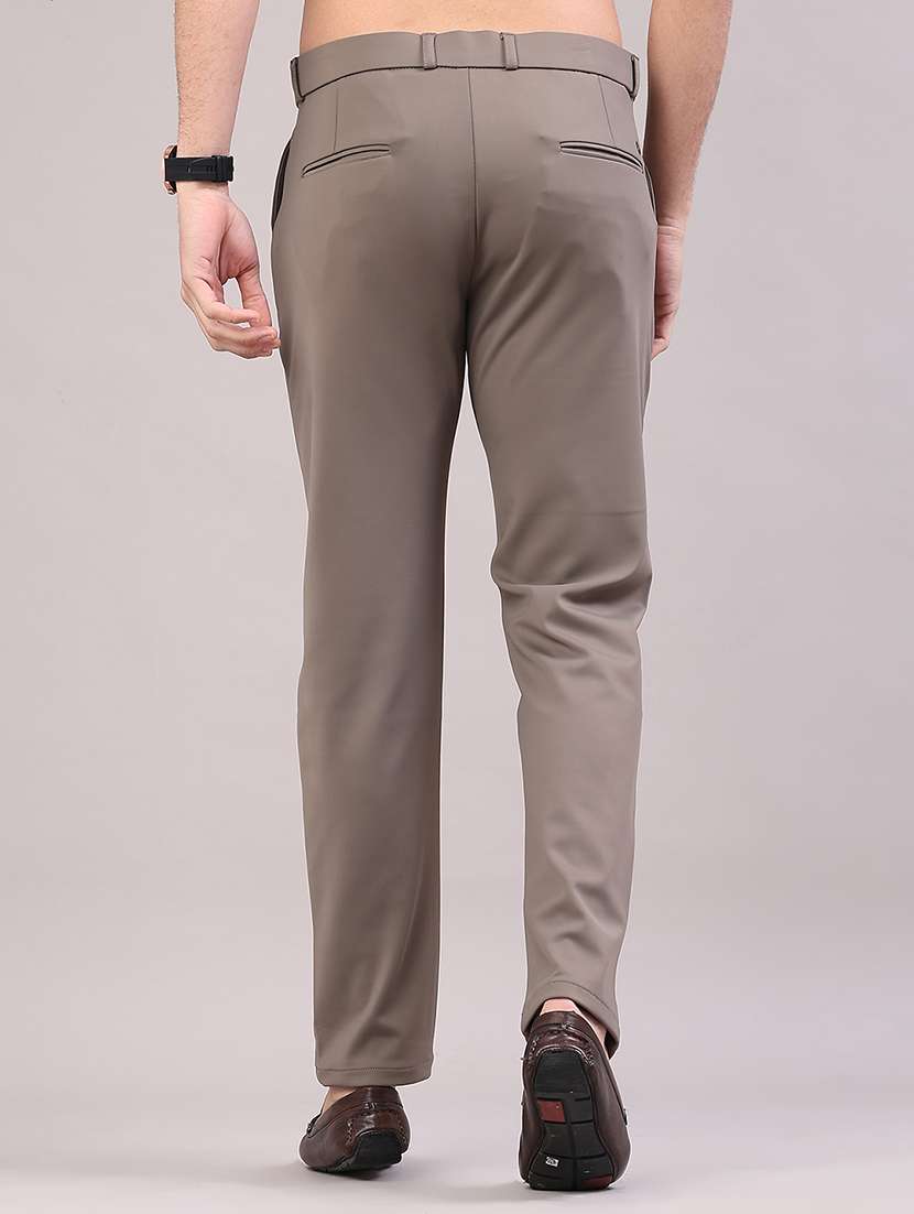 men solid mid rise slim fit casual chino - 22158436 -  Standard Image - 3