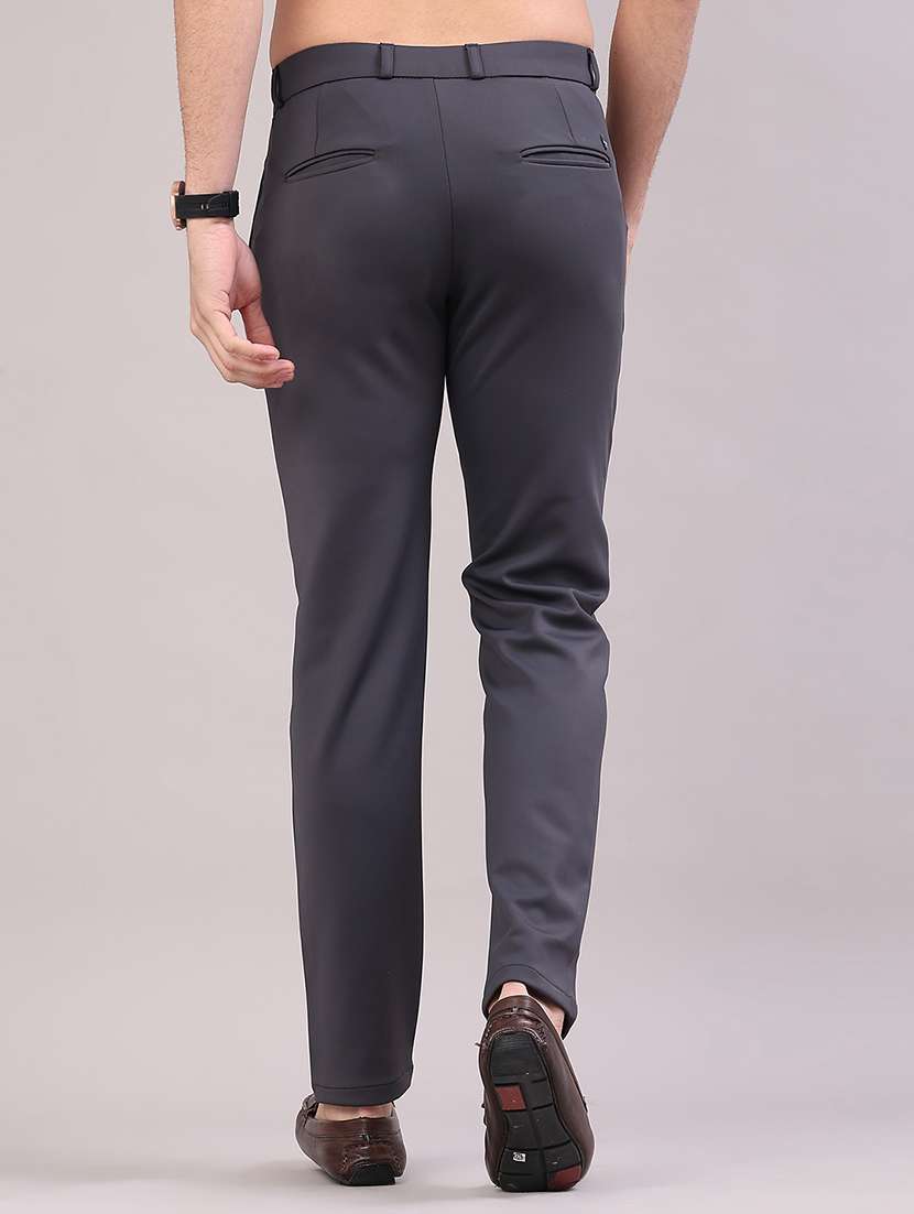 men solid mid rise slim fit casual chino - 22158438 -  Standard Image - 3