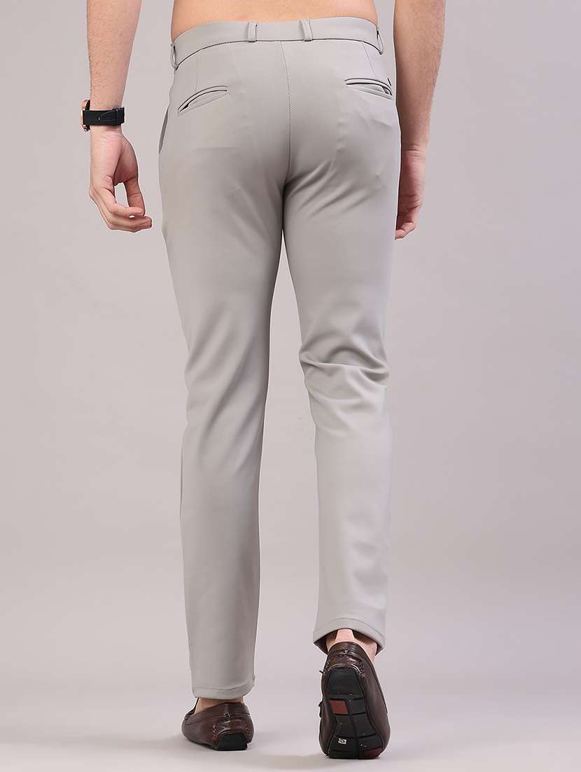 men solid mid rise slim fit casual chino - 22158439 -  Standard Image - 3