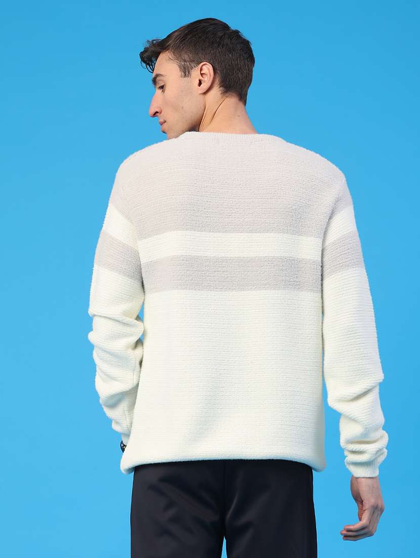 men color blocked long sleeve pullover - 22158470 -  Standard Image - 3