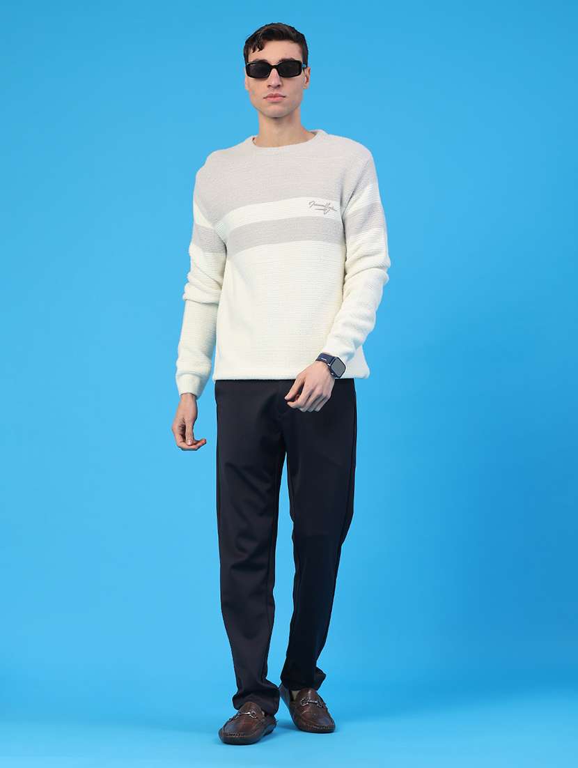 men color blocked long sleeve pullover - 22158470 -  Standard Image - 5