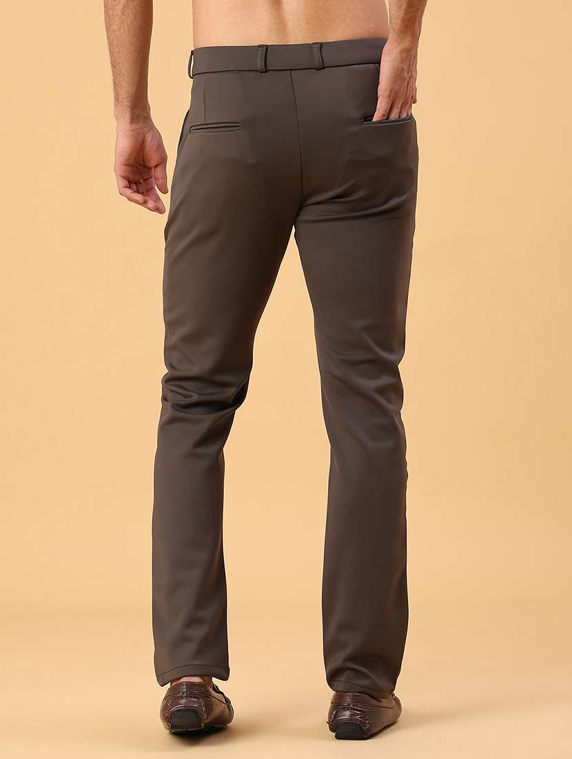 men solid mid rise slim fit casual chino - 22158503 -  Standard Image - 3