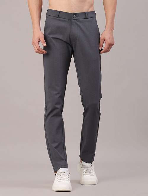 men solid mid rise slim fit chinos  - 22158510 -  Standard Image - 0