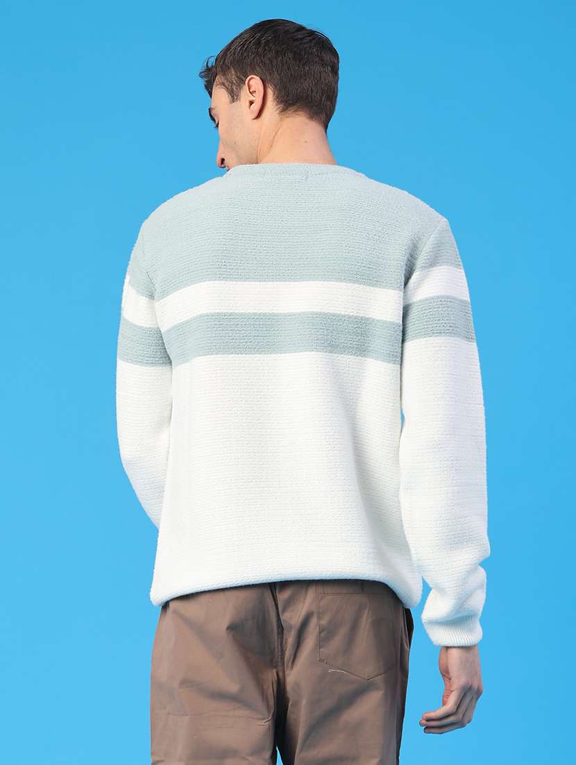 men color blocked long sleeve pullover - 22158531 -  Standard Image - 3