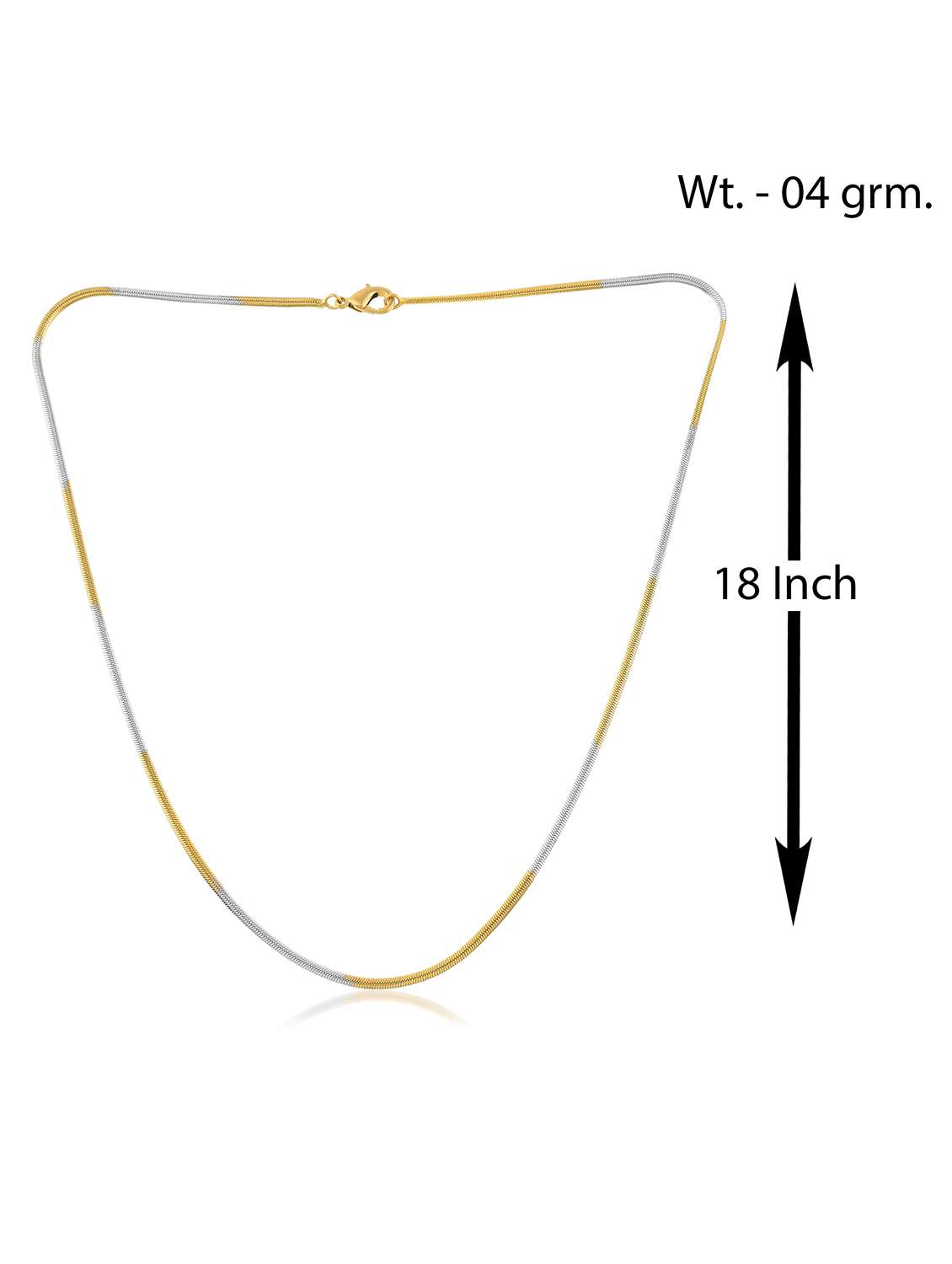 mne gold and silver chain necklace - 22158535 -  Standard Image - 3