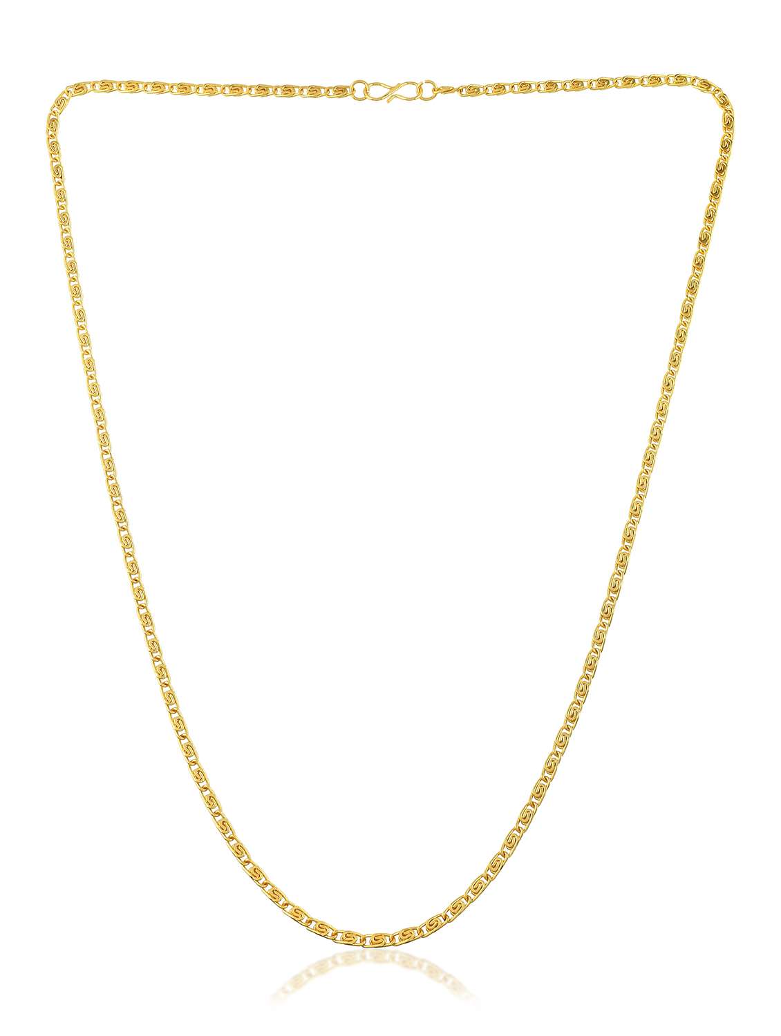brass micron gold plated combo of 2 chain necklace - 22158537 -  Standard Image - 3