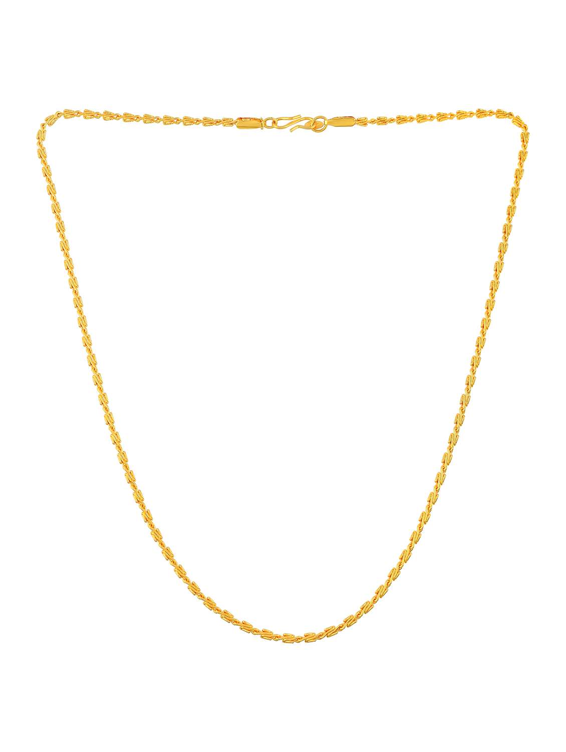 brass micron gold plated combo of 2 chain necklace - 22158538 -  Standard Image - 3