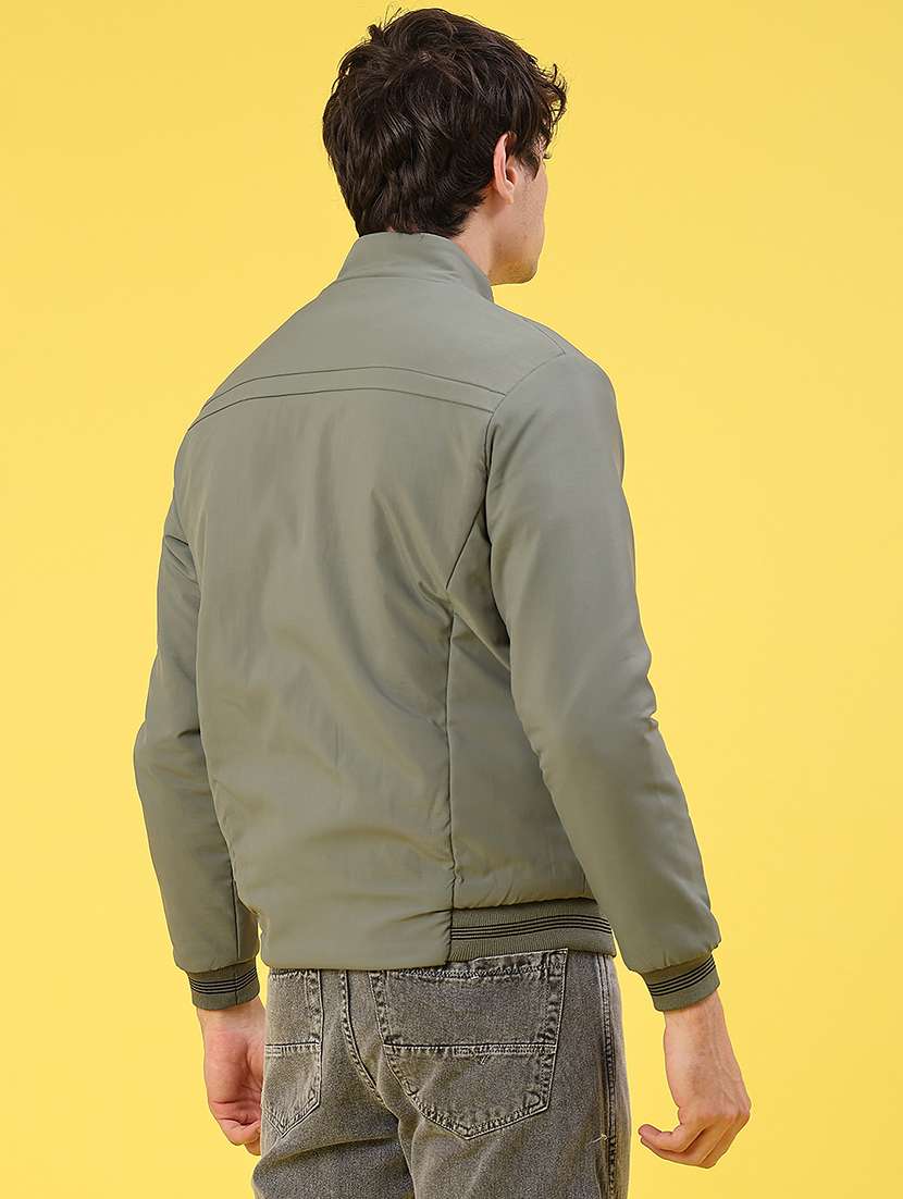 men solid long sleeve puffer jacket - 22158579 -  Standard Image - 3