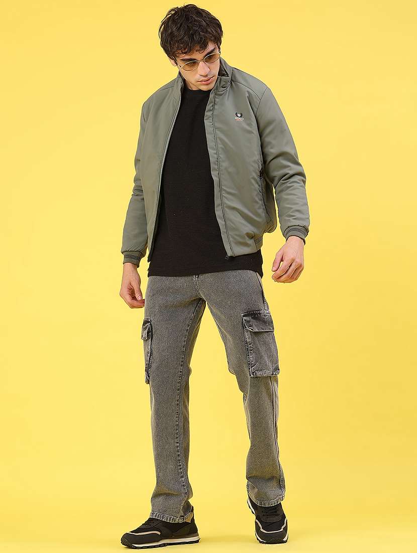 men solid long sleeve puffer jacket - 22158579 -  Standard Image - 5