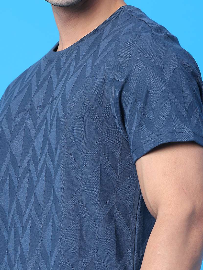 men self design short sleeve regular fit t-shirt - 22158587 -  Standard Image - 3