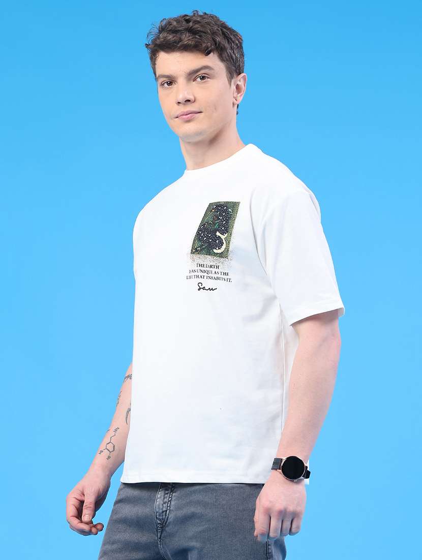 men printed short sleeve regular fit t-shirt - 22158611 -  Standard Image - 3