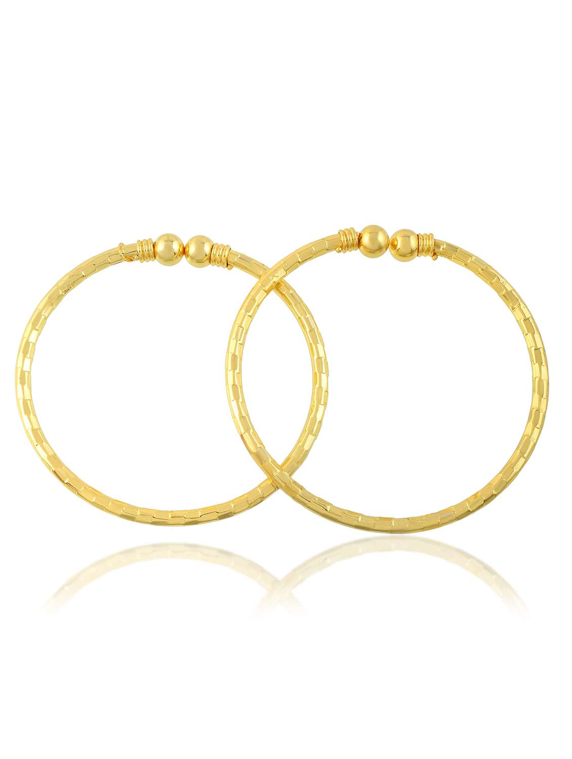 gold plated brass necklace bangle set - 22158958 -  Standard Image - 3