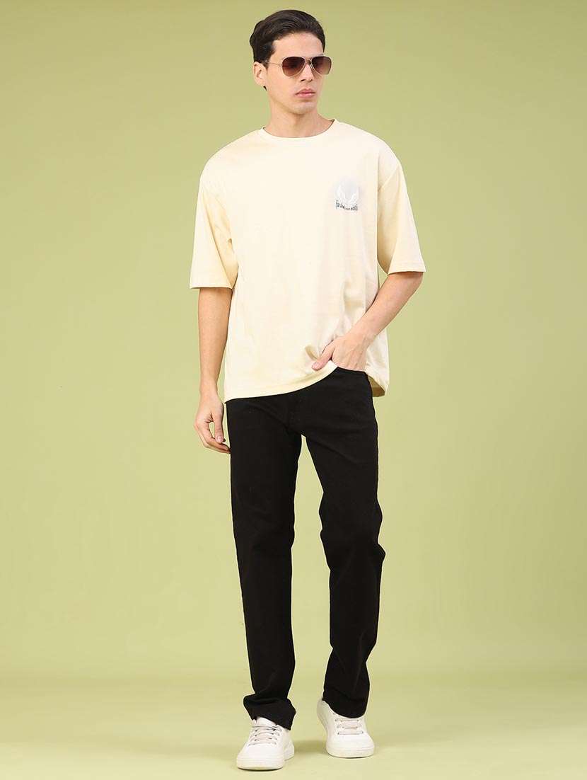 men solid short sleeve oversized t-shirt - 22159175 -  Standard Image - 3