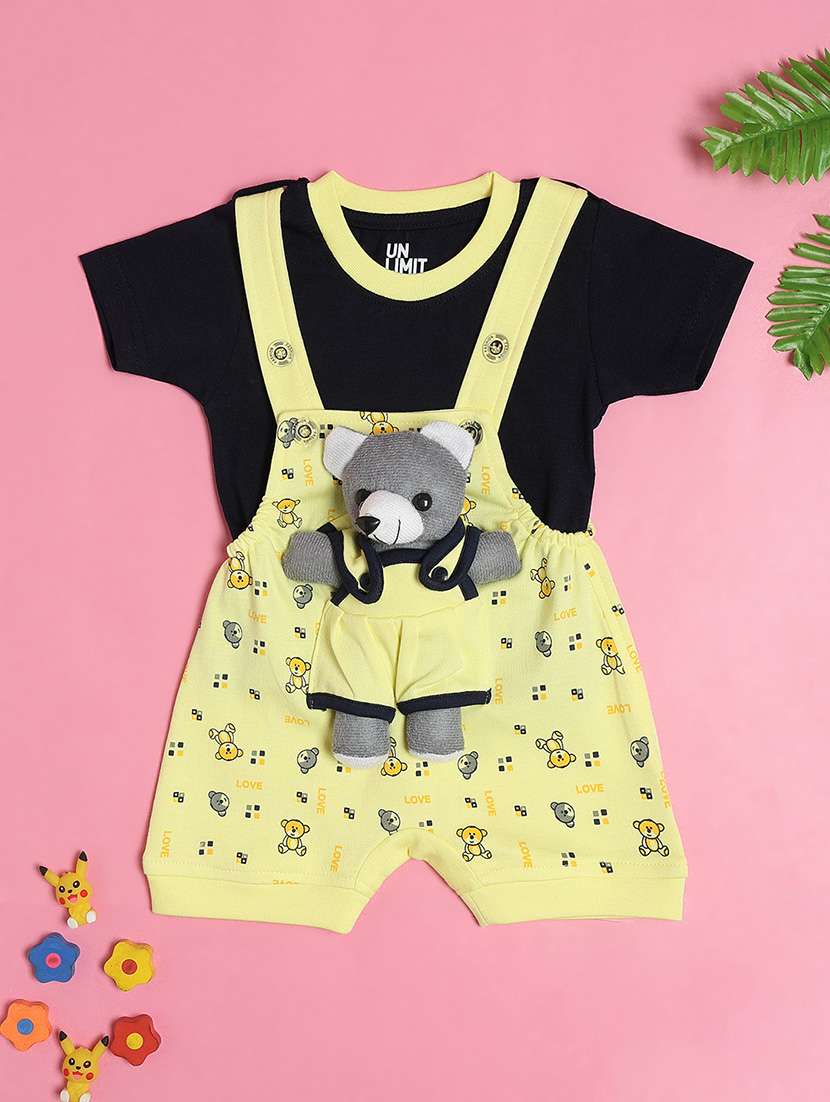 kids printed short sleeve romper