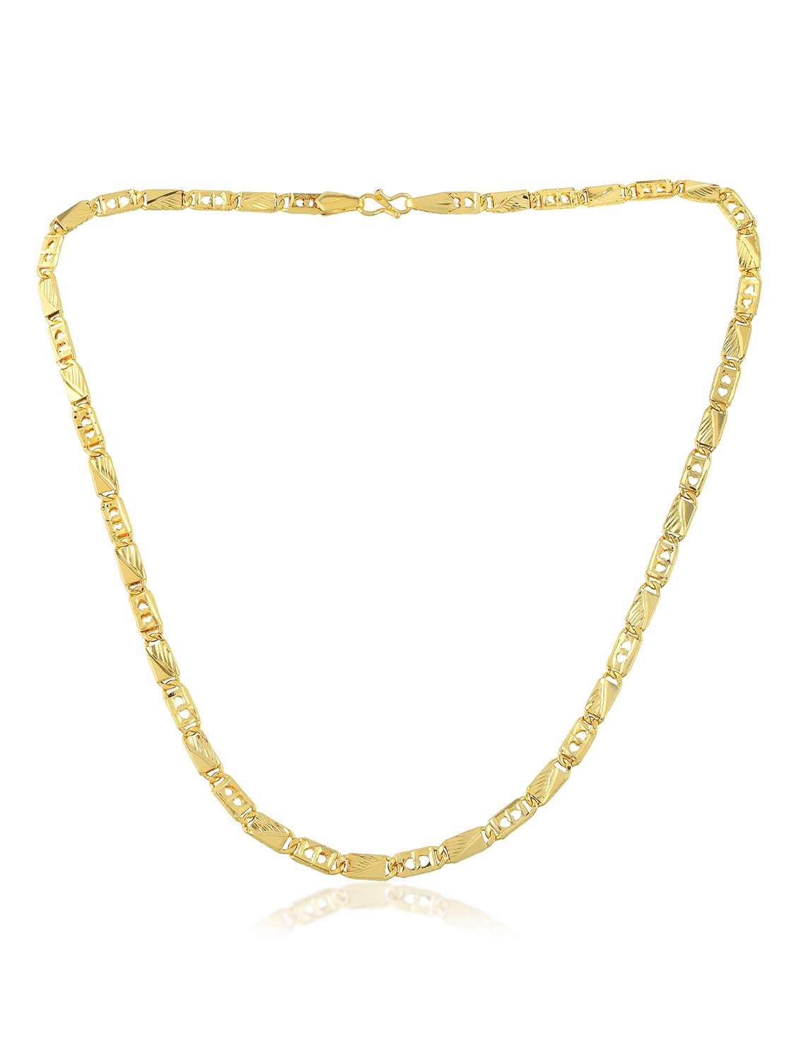  men brass gold plated chain necklace combo - 22159229 -  Standard Image - 3