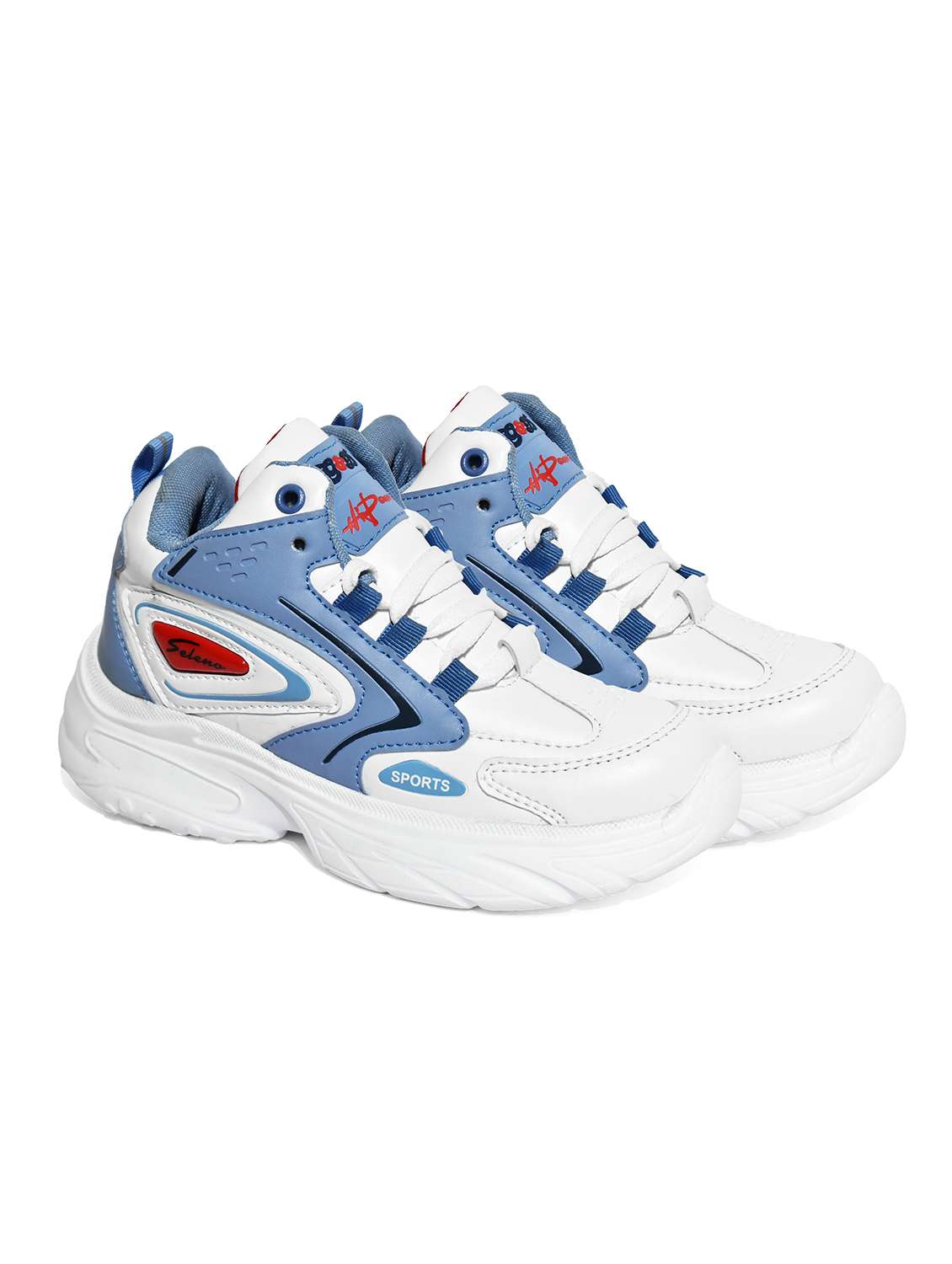 boys blue synthetic sports shoe