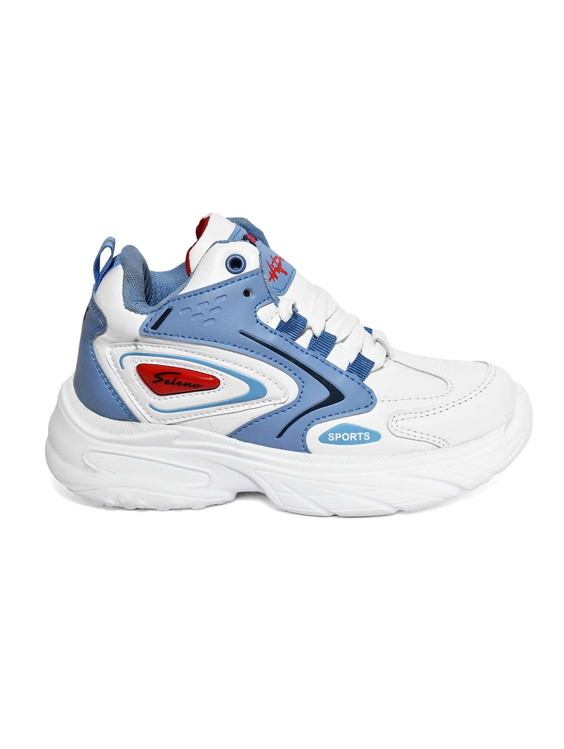 boys blue synthetic sports shoe - 22159241 -  Standard Image - 3