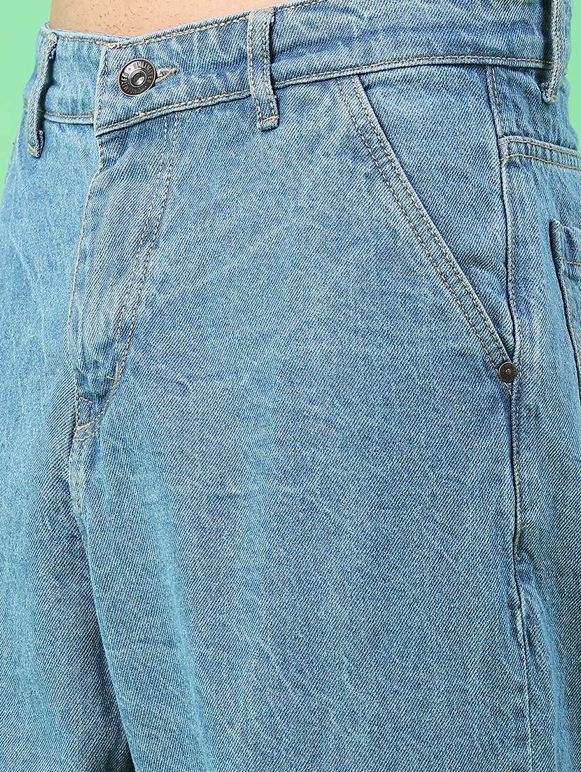 men plain mid rise relaxed fit jeans - 22159537 -  Standard Image - 5