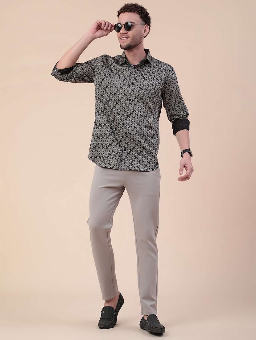 Men Printed Long Sleeves Casual Shirt - 22159573 -  Standard Image - 5