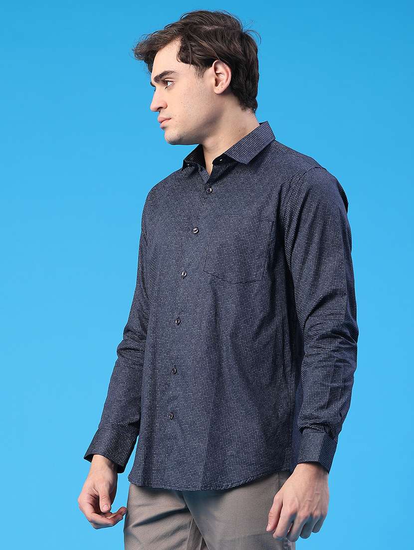 men printed long sleeve regular fit casual shirt - 22159574 -  Standard Image - 3