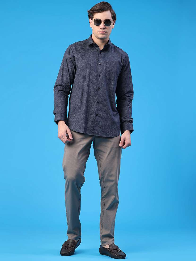 men printed long sleeve regular fit casual shirt - 22159574 -  Standard Image - 5