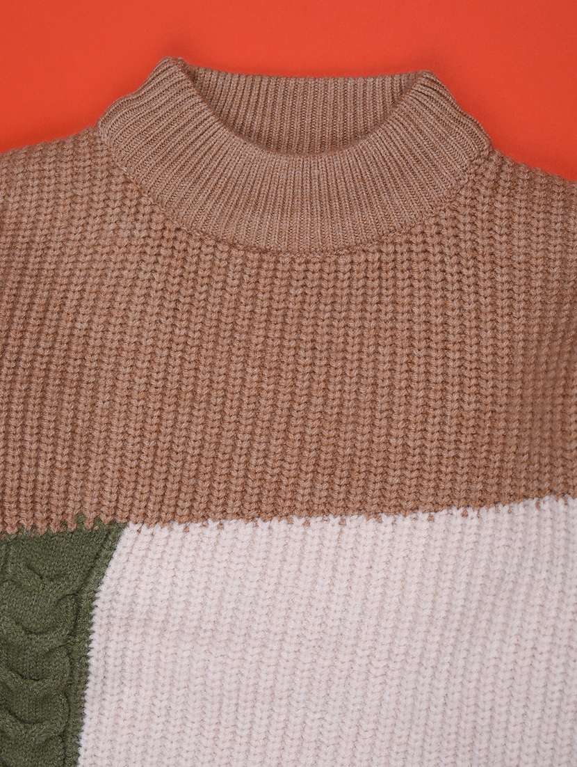 boys self design long sleeve sweater - 22159583 -  Standard Image - 3