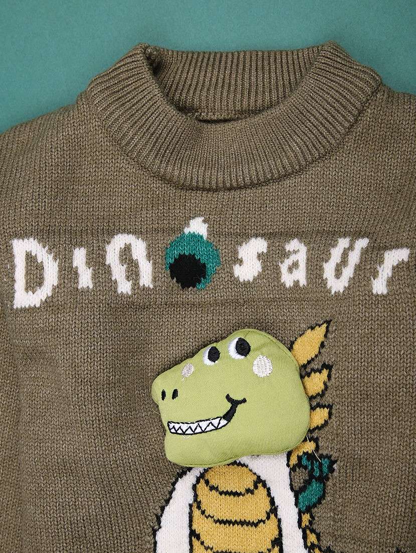 boys self design long sleeve sweater - 22159604 -  Standard Image - 3