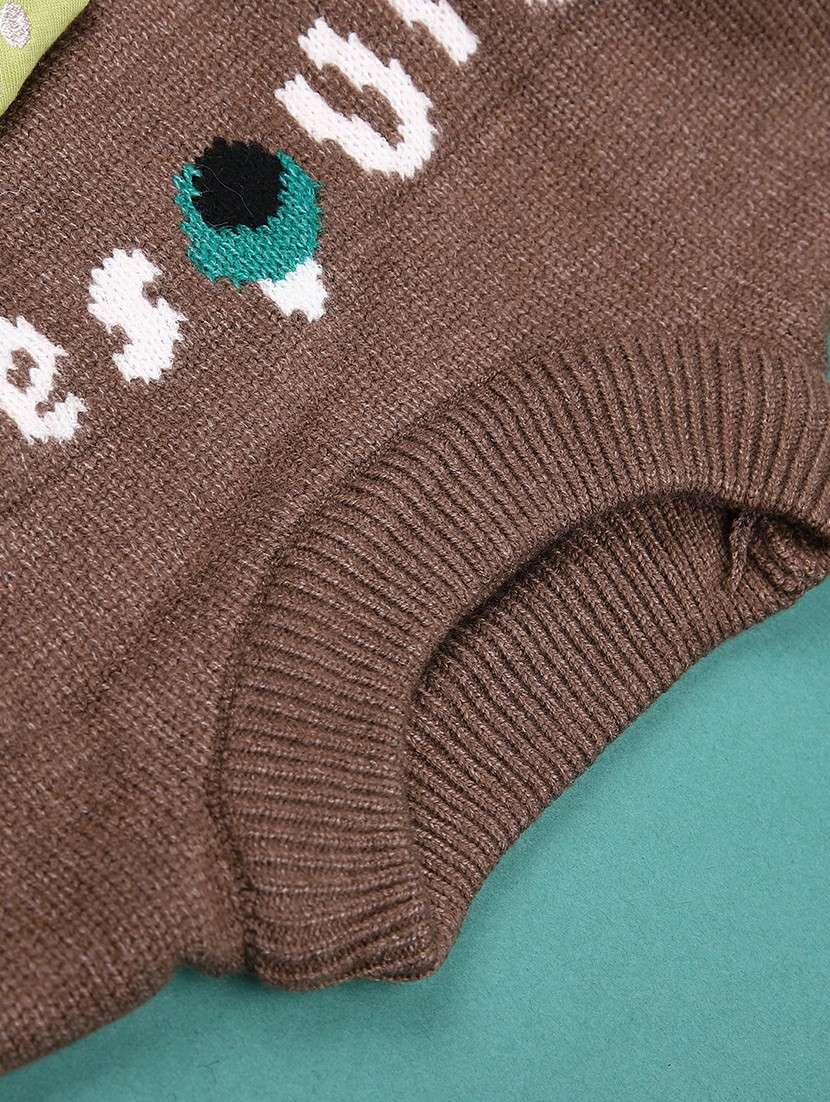 boys self design long sleeve sweater - 22159608 -  Standard Image - 3