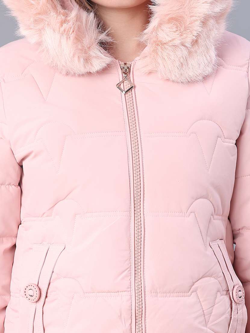 women solid long sleeve puffer jacket - 22159642 -  Standard Image - 5