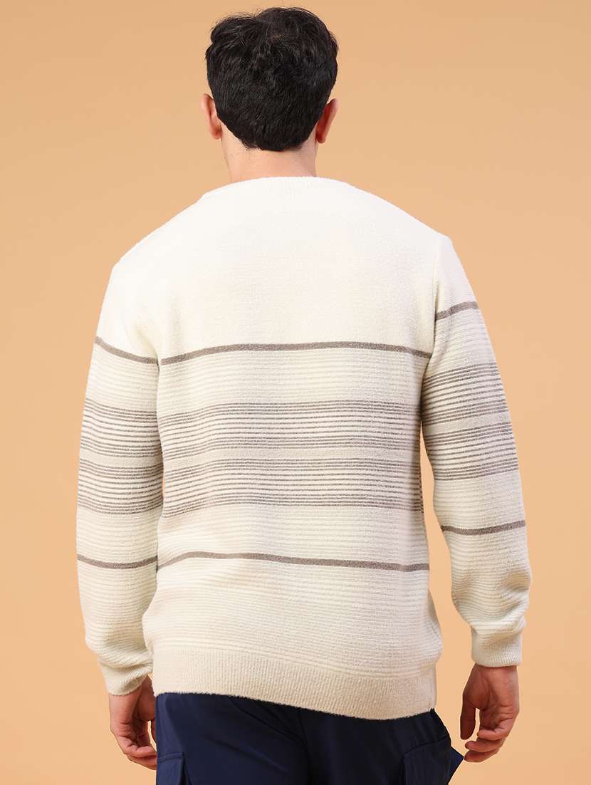 men self designed long sleeve pullover - 22159659 -  Standard Image - 3