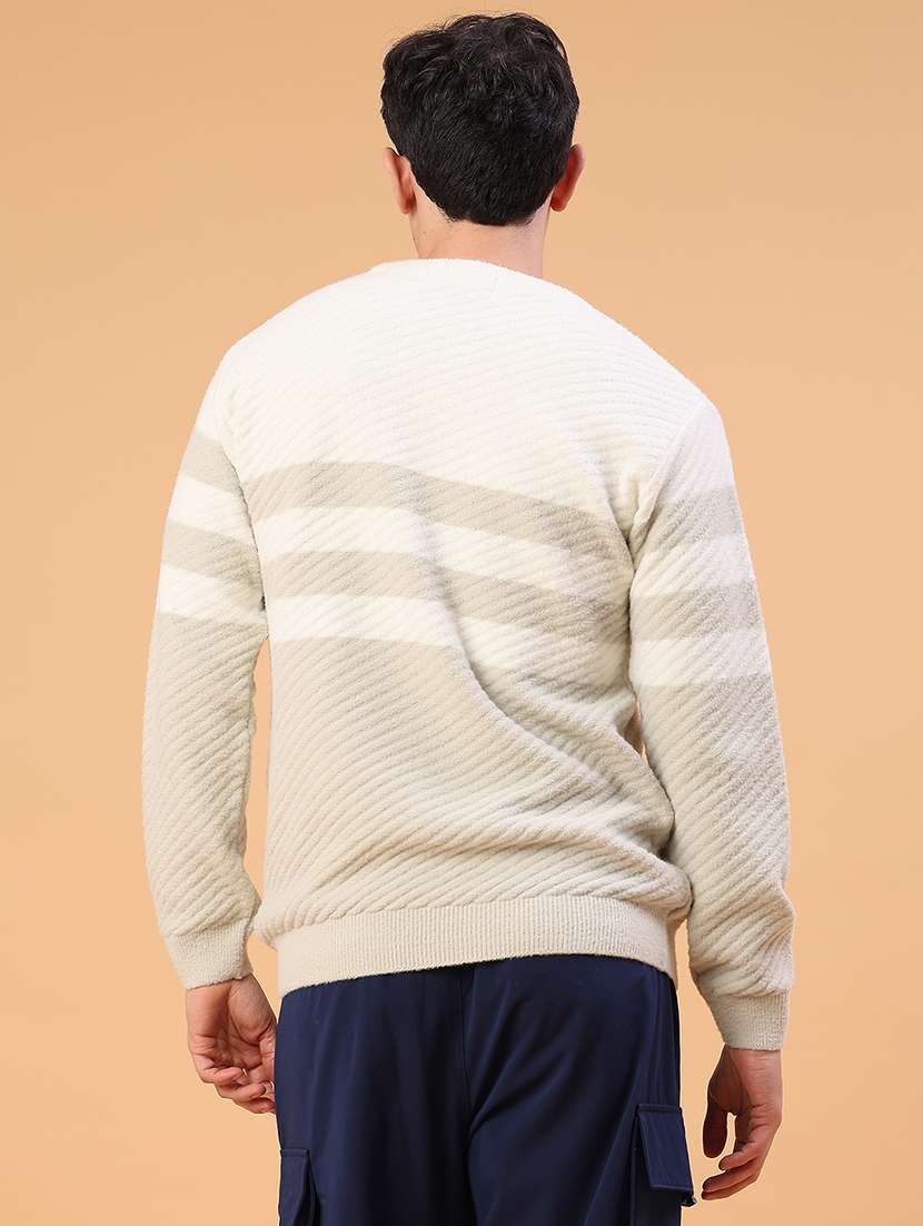 men color blocked long sleeve pullover - 22159660 -  Standard Image - 3