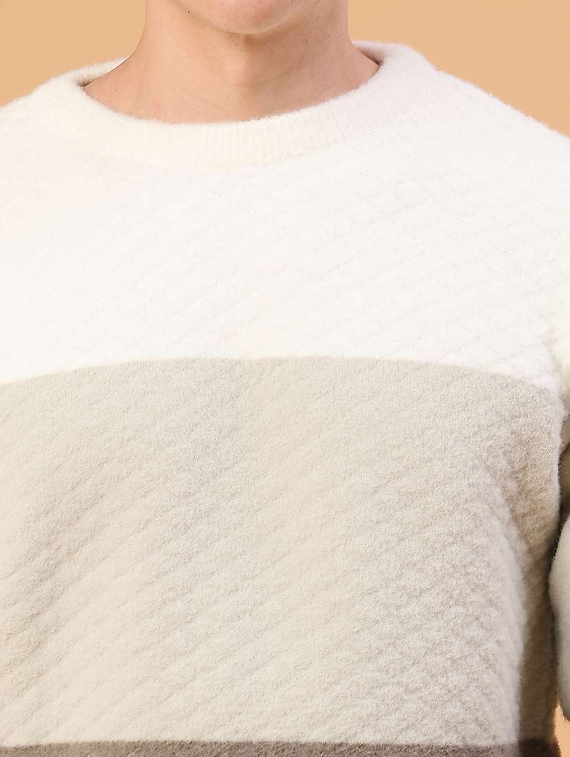 men color blocked long sleeve pullover - 22159661 -  Standard Image - 5