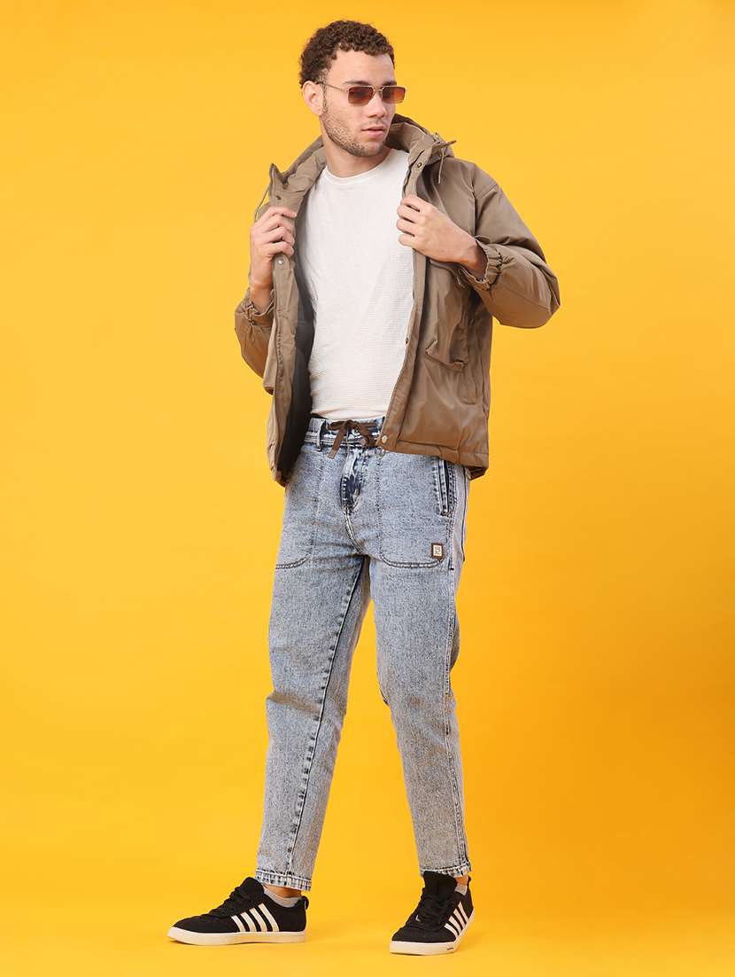 men solid long sleeve bomber jacket - 22159694 -  Standard Image - 5