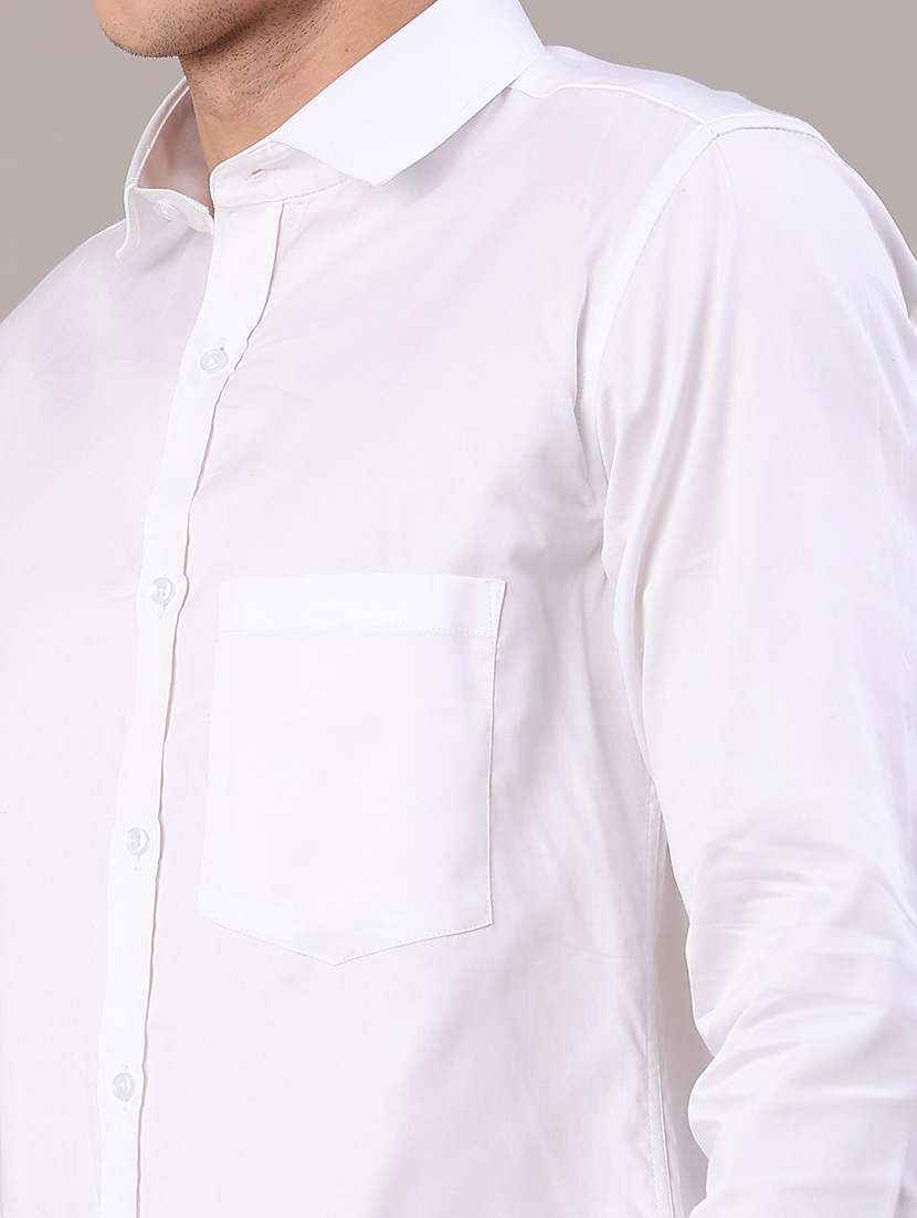 men solid long sleeve slim fit casual shirt - 22159700 -  Standard Image - 5