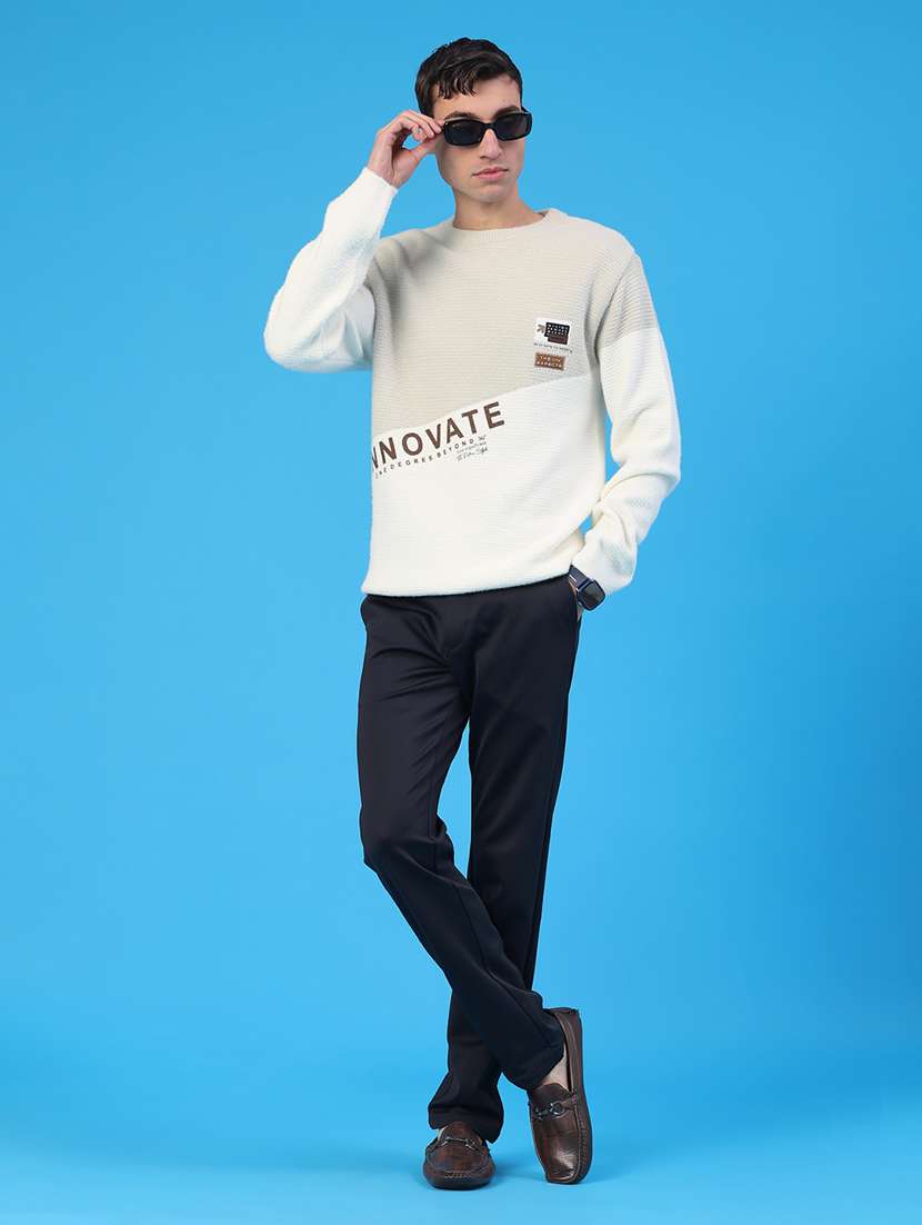 men color blocked long sleeve pullover - 22159738 -  Standard Image - 5