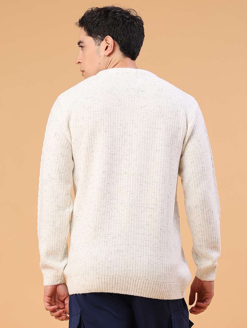 men self designed long sleeve pullover - 22159740 -  Standard Image - 3