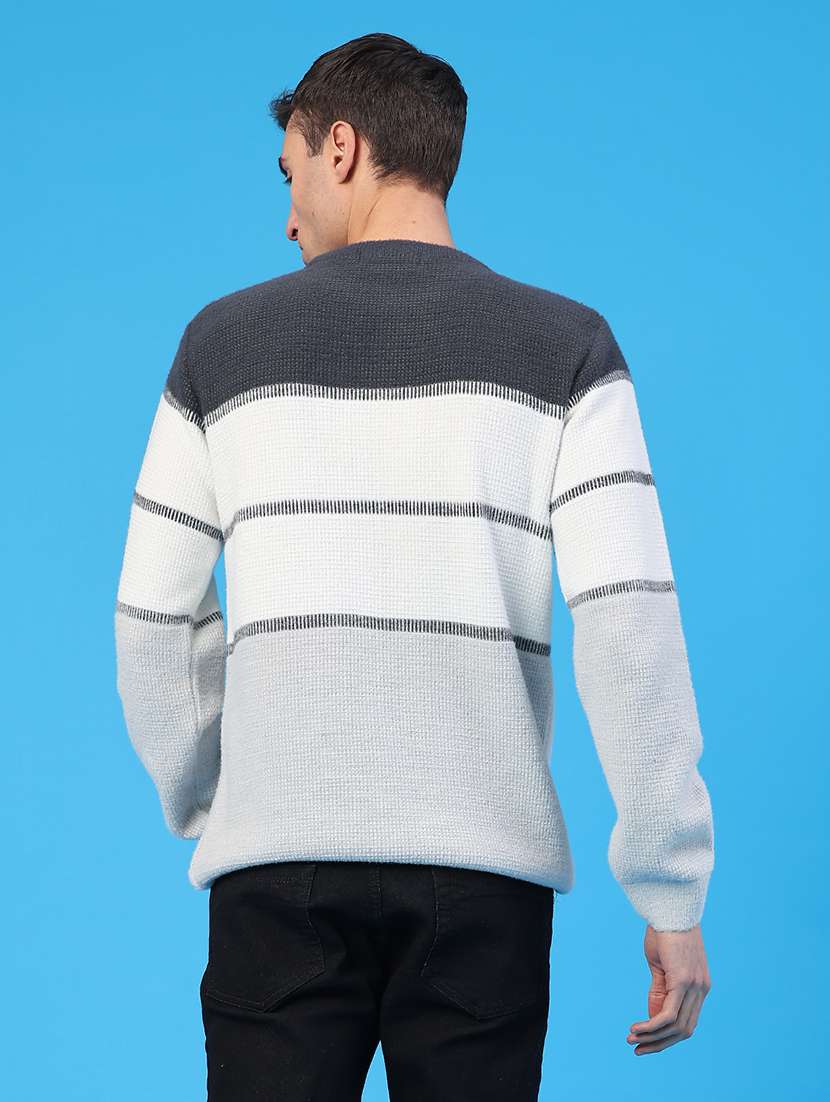men color blocked long sleeve pullover - 22159741 -  Standard Image - 3