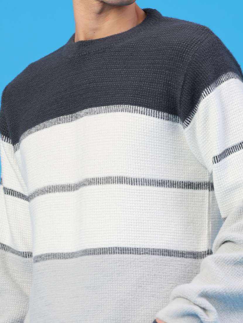 men color blocked long sleeve pullover - 22159741 -  Standard Image - 5