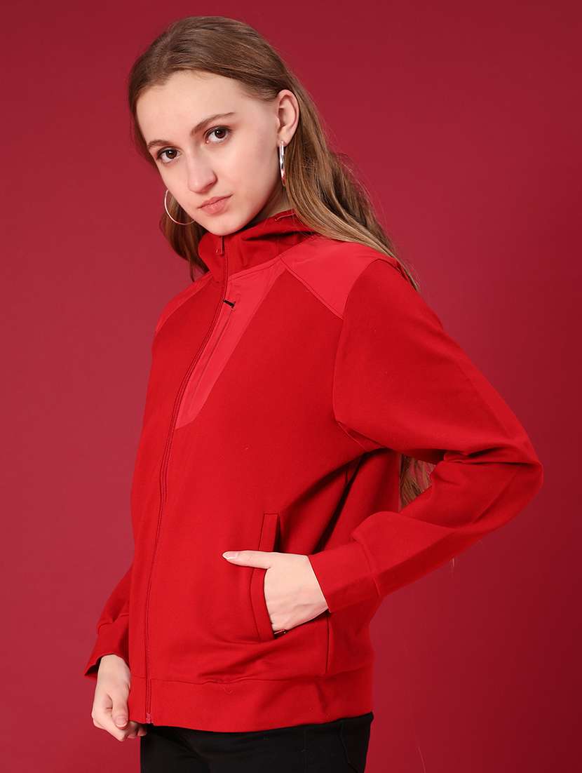 women solid long sleeve regular jacket - 22159799 -  Standard Image - 3