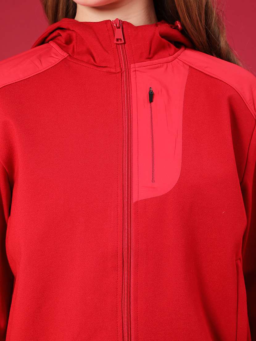 women solid long sleeve regular jacket - 22159799 -  Standard Image - 5