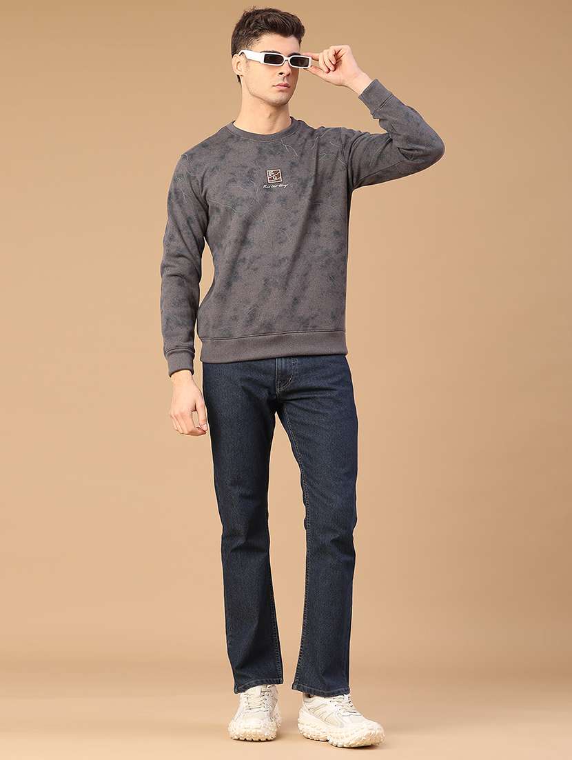 men plain mid rise full length jeans - 22159956 -  Standard Image - 5