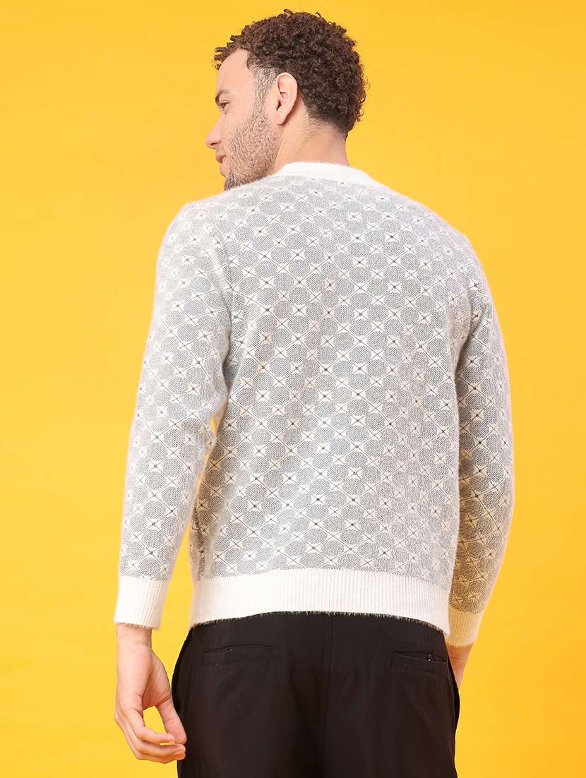 men self design long sleeve regular fit pullover  - 22159977 -  Standard Image - 3