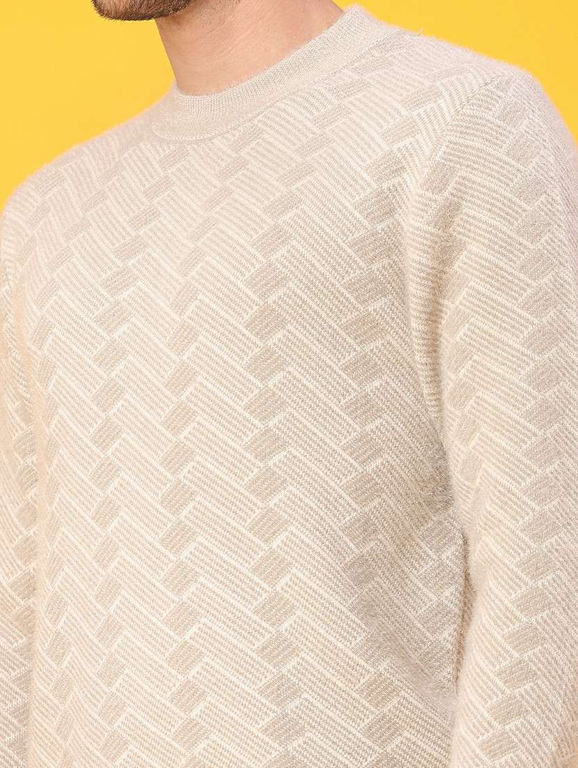 men self design long sleeve regular fit pullover  - 22159978 -  Standard Image - 5