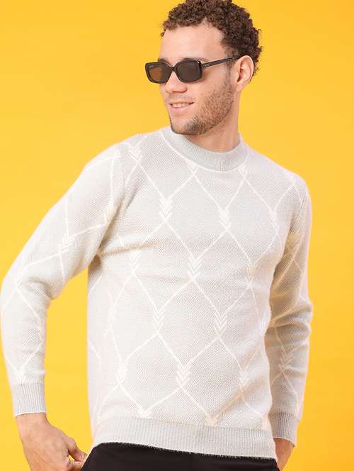 men self design long sleeve regular fit pullover  - 22159979 -  Standard Image - 0